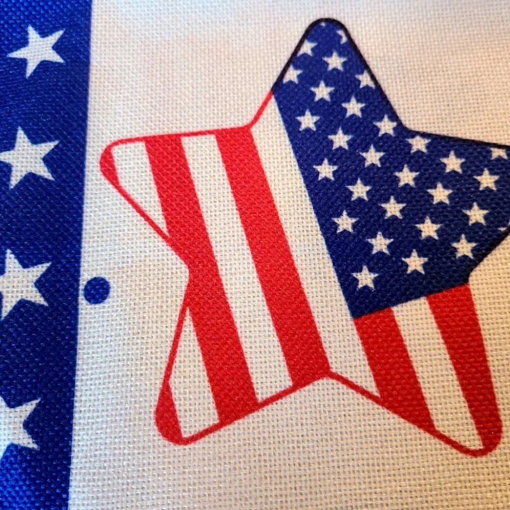 4th Of July Table Runner America Patriotic Decor Decoration Decorative Cloth